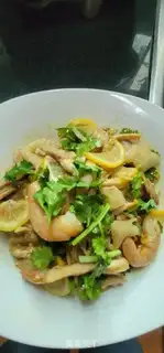 Make Lemon chicken shrimp step 10