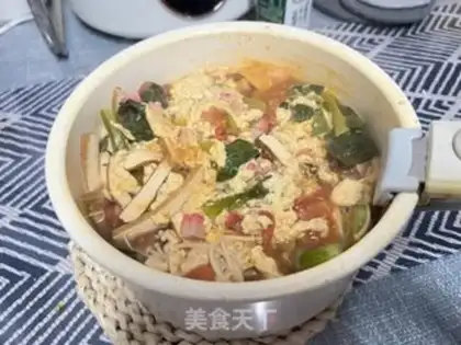 Make A whole bunch of healthy egg soup step 6