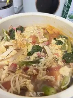 Make A whole bunch of healthy egg soup step 8