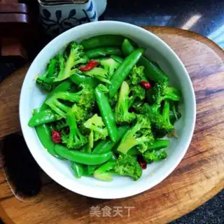 Make Bean with broccoli step 7