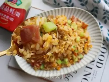 Make Summer oil fried rice step 8