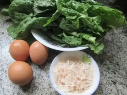 Make Shrimp-skin-leaved eggs step 0