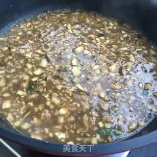 Make Spaghetti mushroom sauce step 7