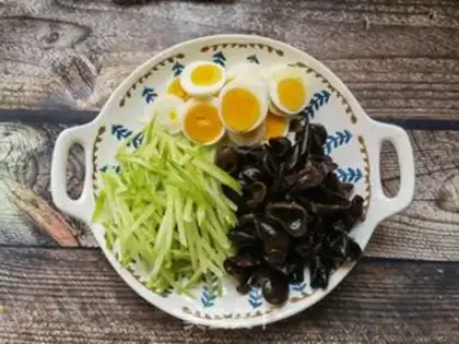 Make ♪ Blue radish lumbered eggs ♪ step 5