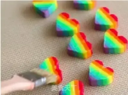 Make Rainbow Heart Cookie step 14