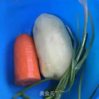 Make Onion carrot potatoes step 0