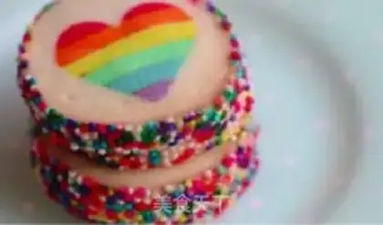Make Rainbow Heart Cookie step 23