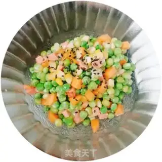 Make Five-colour peas step 5