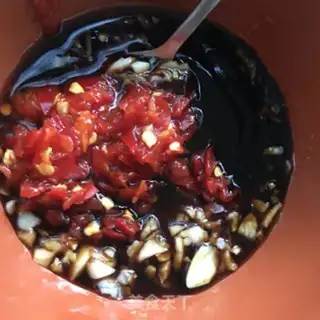 Make Spicy egg tofu step 2