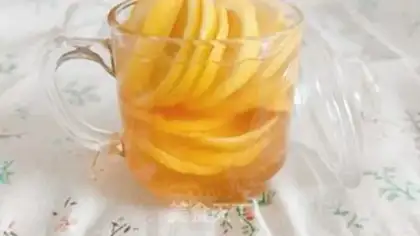 Make Lemon honey water step 4