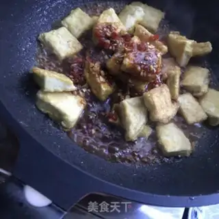 Make Spicy egg tofu step 8