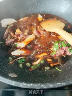 Make Beef fried taro fans step 10