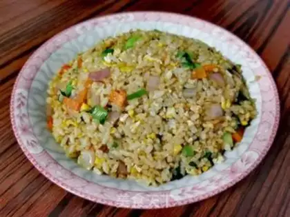Make Five eggs of fried rice step 7