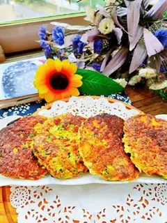 Make Vegetable chicken pancakes step 9