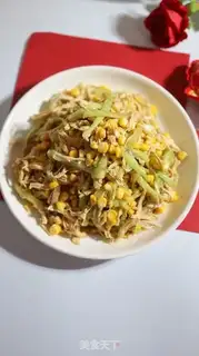 Make cucumber corn with chicken chest step 5