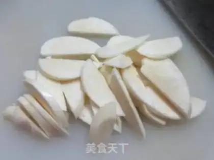 Make The white squid fire the broccoli step 4