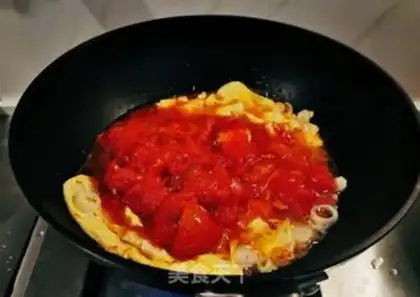 Make Tomatoes, halon noodles step 4