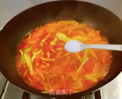 Make Tomatoes, halon noodles step 8