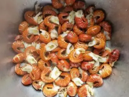 Make Snack beer, lobster tail step 3