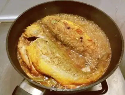 Make Red-burned yellow fish step 8