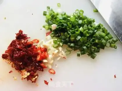 Make Red oil mustard step 1