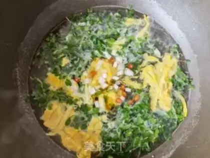 Make Chicken omelet soup step 10