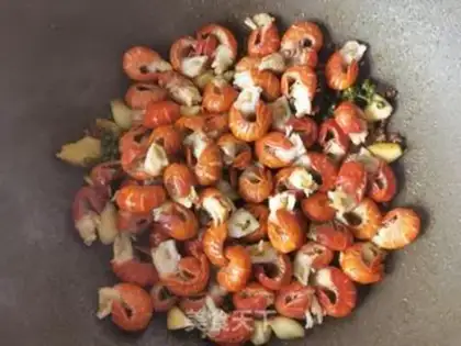Make Snack beer, lobster tail step 5