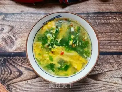 Make Chicken omelet soup step 12
