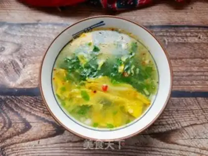 Make Chicken omelet soup step 13