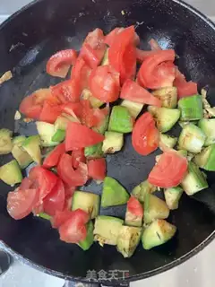 Make Cheese and tomato fried meat step 4