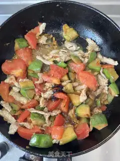 Make Cheese and tomato fried meat step 7