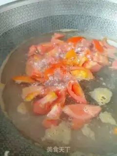 Make Tomato egg soup step 1
