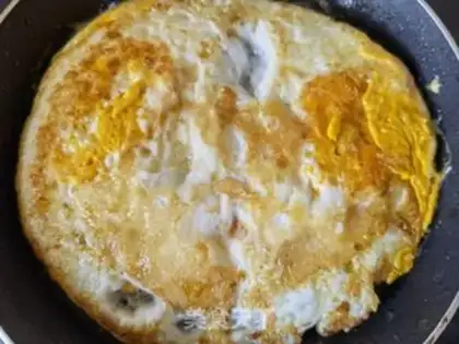 Make Chicken caterpillar omelet sprouts step 5