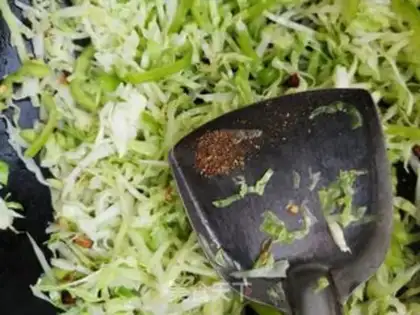 Make Pilli chili and cabbage step 5