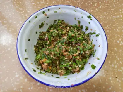 Make Cream mushrooms and meat dumplings step 5