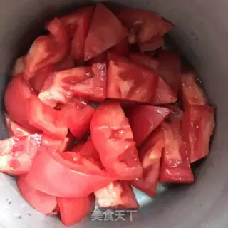 Make Tomato coconut juice step 2