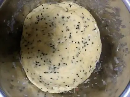 Make Baked black sesame tablets step 3