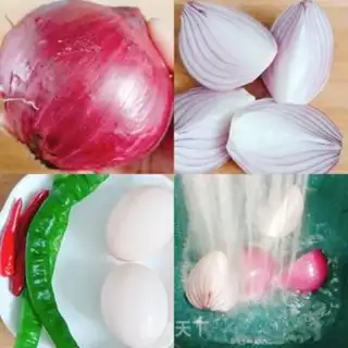 Make Onion fried eggs step 0