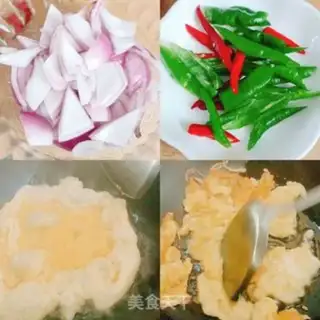 Make Onion fried eggs step 1