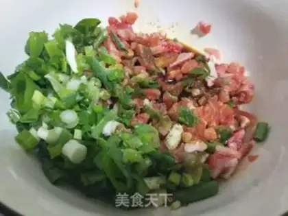 Make Pork dumplings step 3