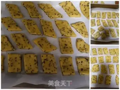 Make Baked black sesame tablets step 7