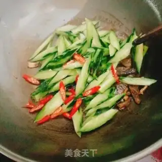 Make Weenie fried cucumber step 5
