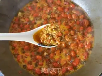 Make A turkey garlic sauce with a lobster tail step 7