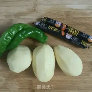 Make Ham sausage and potatoes step 0