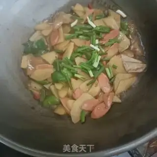 Make Ham sausage and potatoes step 8