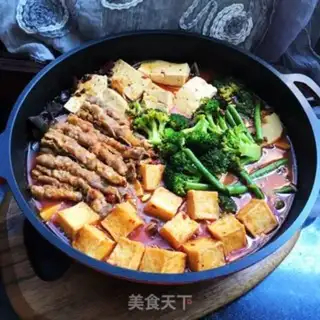 Make Cowfish tofu spicy pot step 12