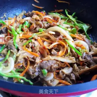 Make Spicy, fat, cow-covered rice step 8