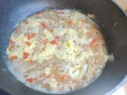 Make Tomato pasta fish soup step 8