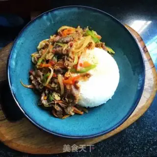 Make Spicy, fat, cow-covered rice step 10