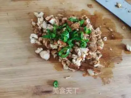 Make "Hand-to-hand" with chicken meat step 8